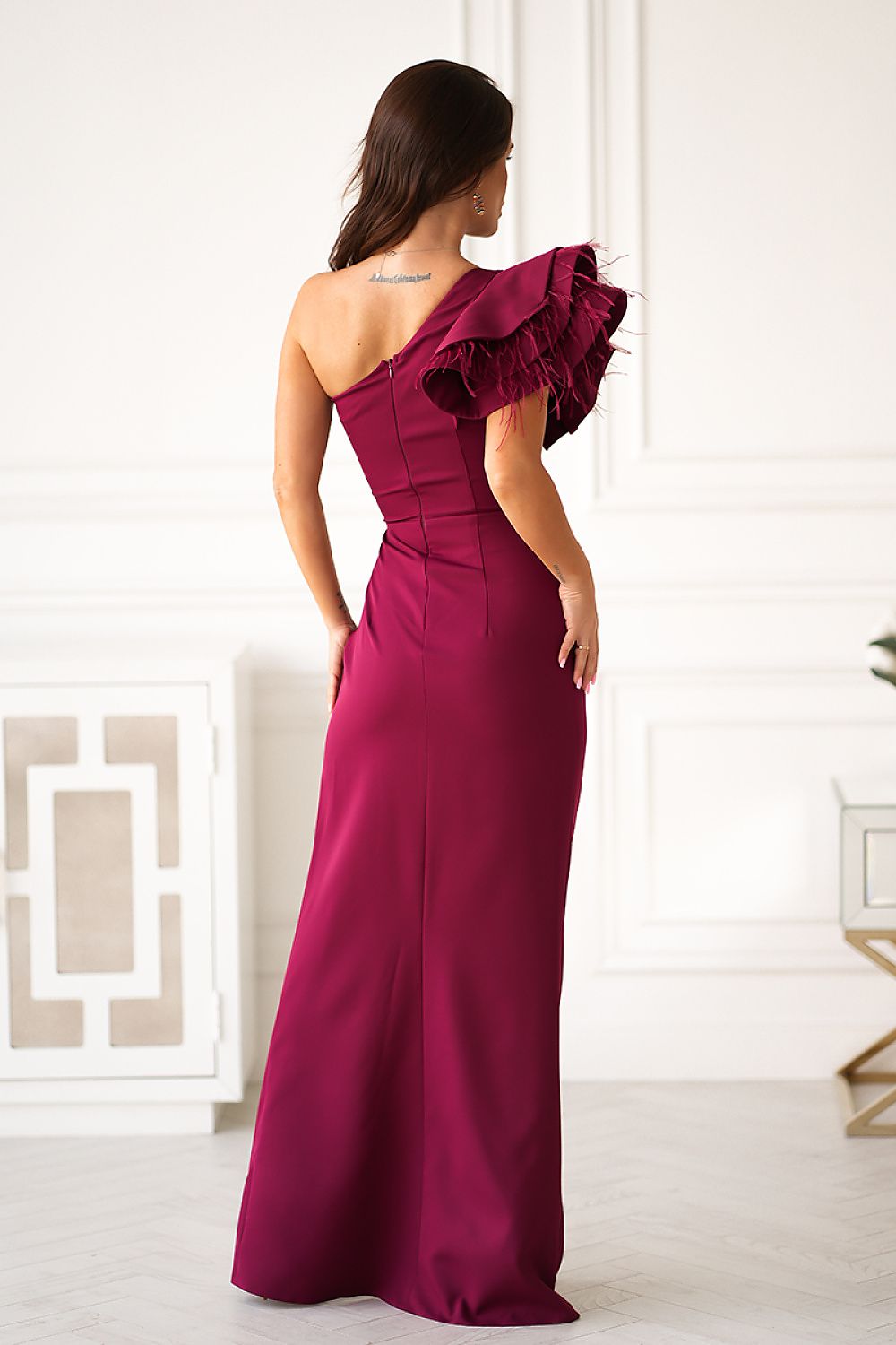  Long dress model 202380 Bicotone 